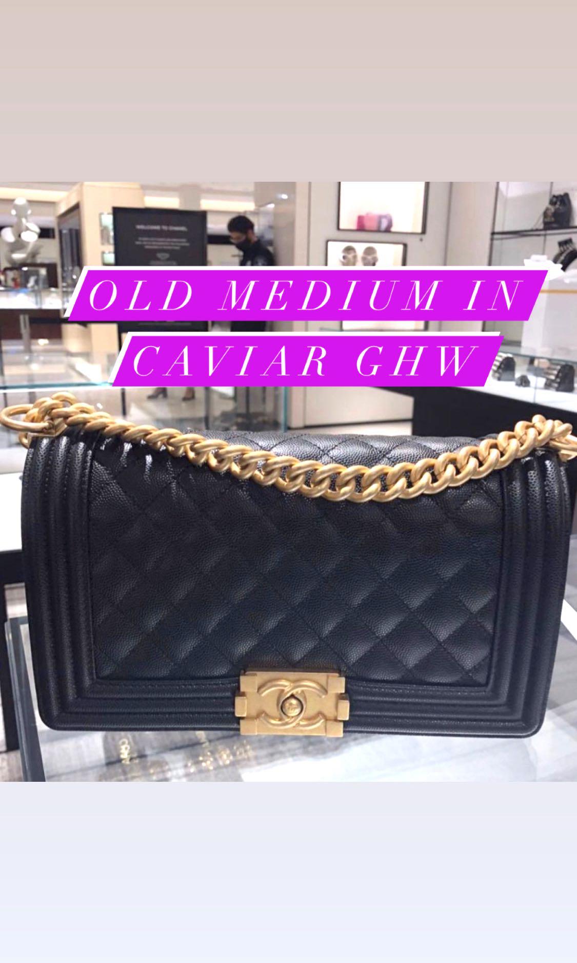Brand New Chanel Leboy Old Medium Caviar GHW. Chanel Le Boy Caviar