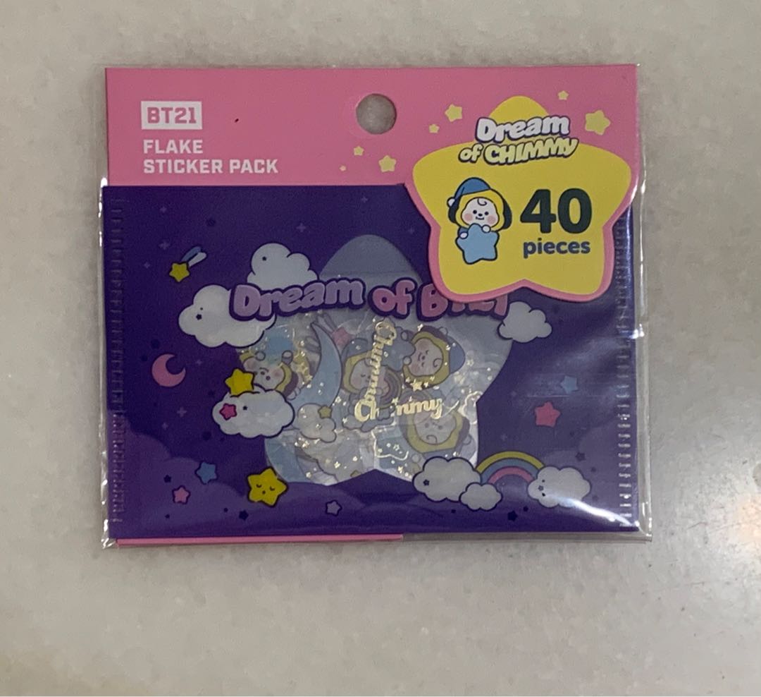[BT21] BTS BT21 CHIMMY JIMIN LINE FRIENDS MONOPOLY STICKER FLAKES PACK ...