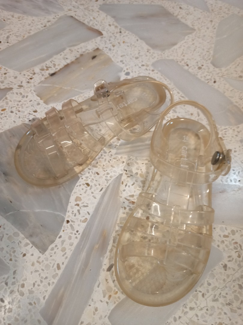 clear jelly sandals
