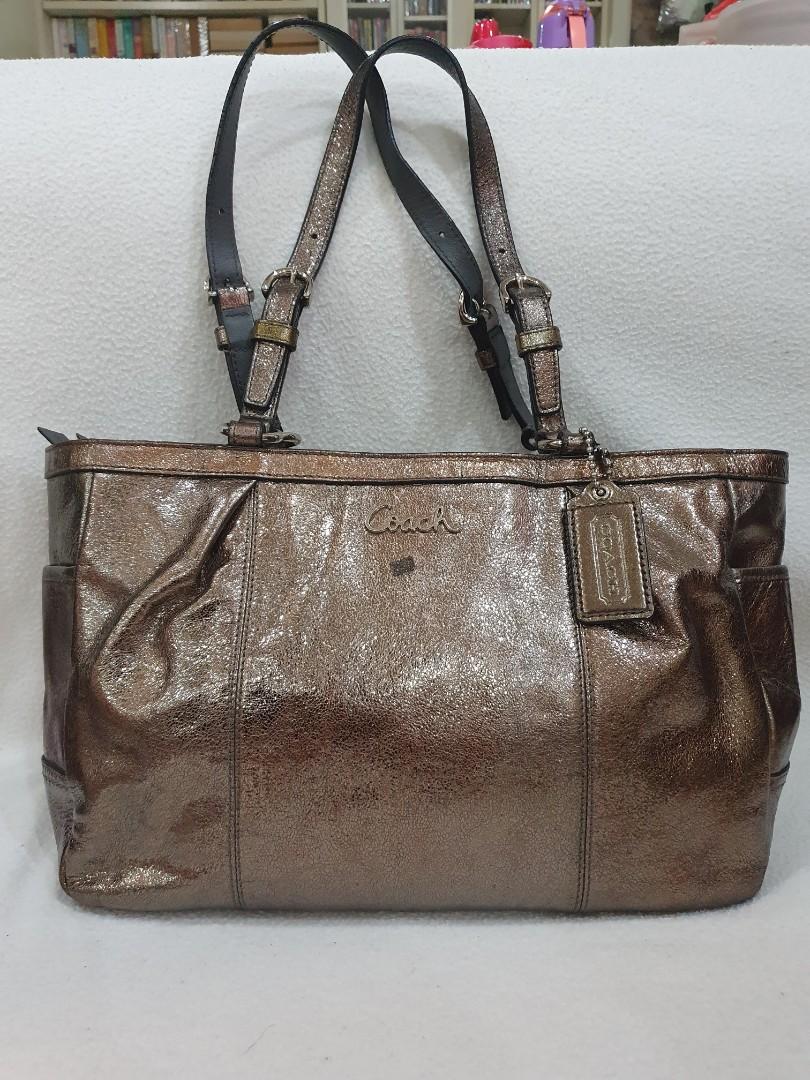 Coach pewter sale purse