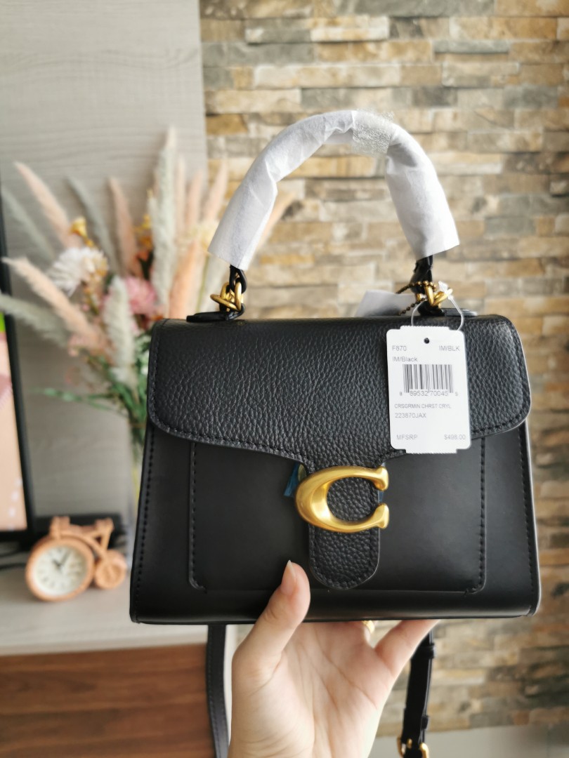 Coach tabby top clearance handle black