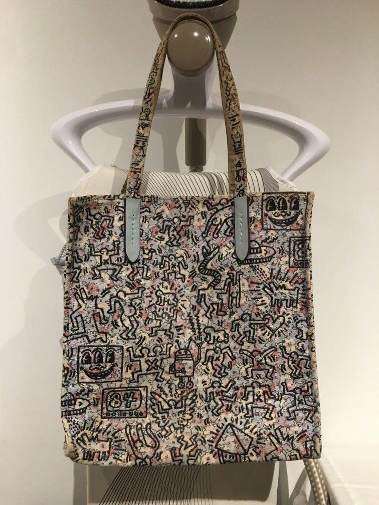 Coach keith haring tote bag sales