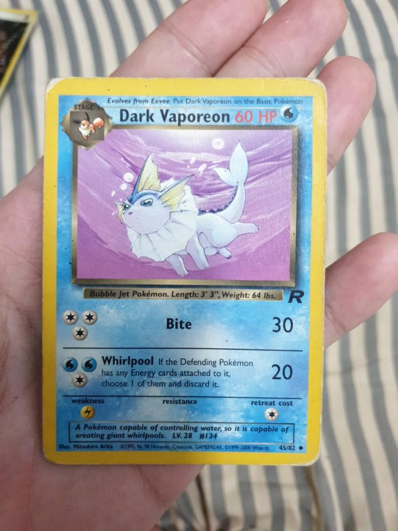 Dark Vaporeon 45/82 nm, Hobbies & Toys, Toys & Games on Carousell