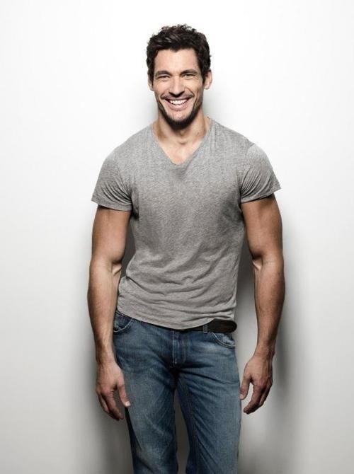 David gandy outlet denim shirt