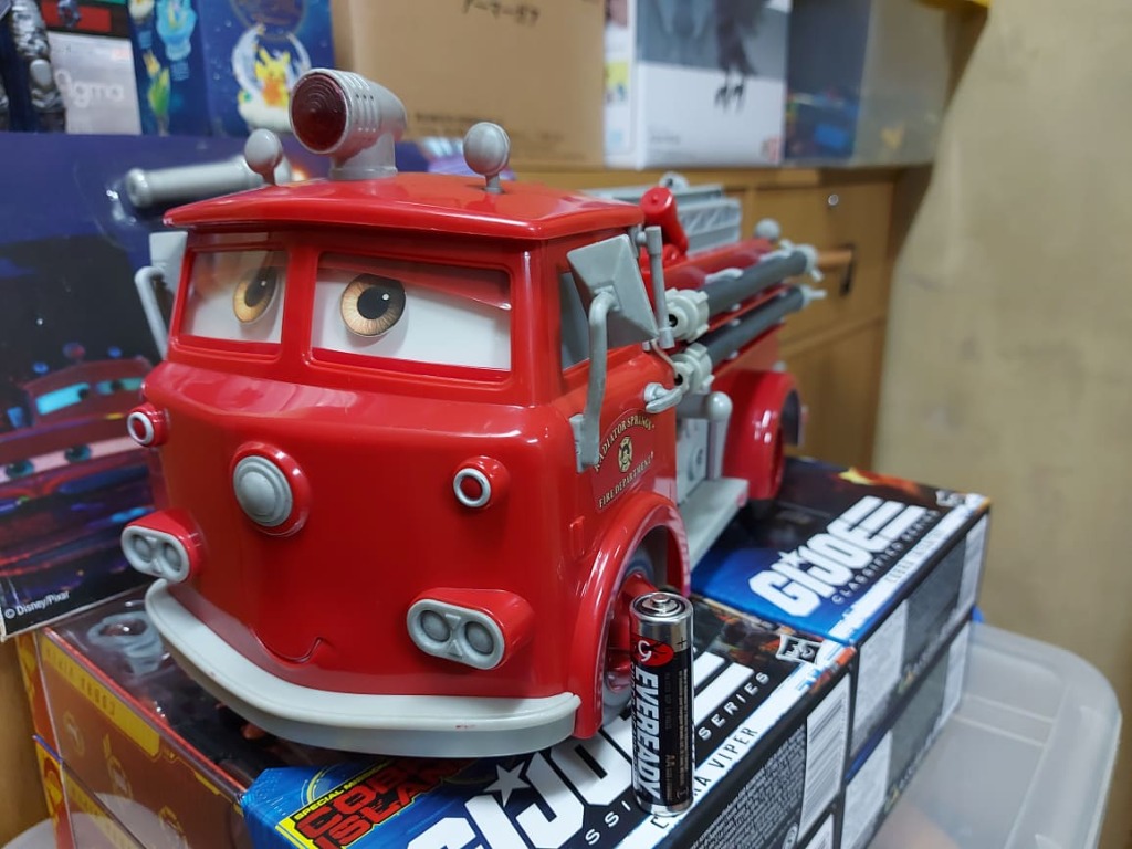 Disney cars red fire truck toy online