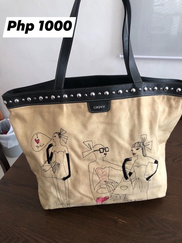 dkny canvas tote