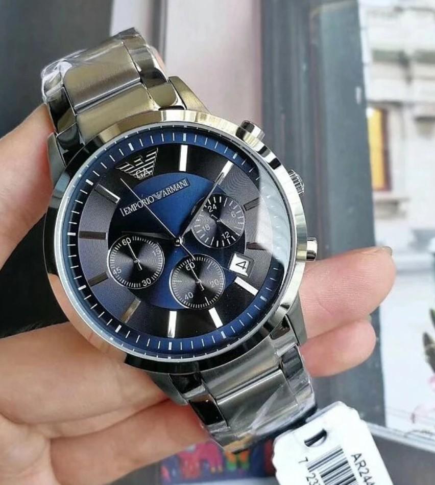 armani classic ar2448 blue dial