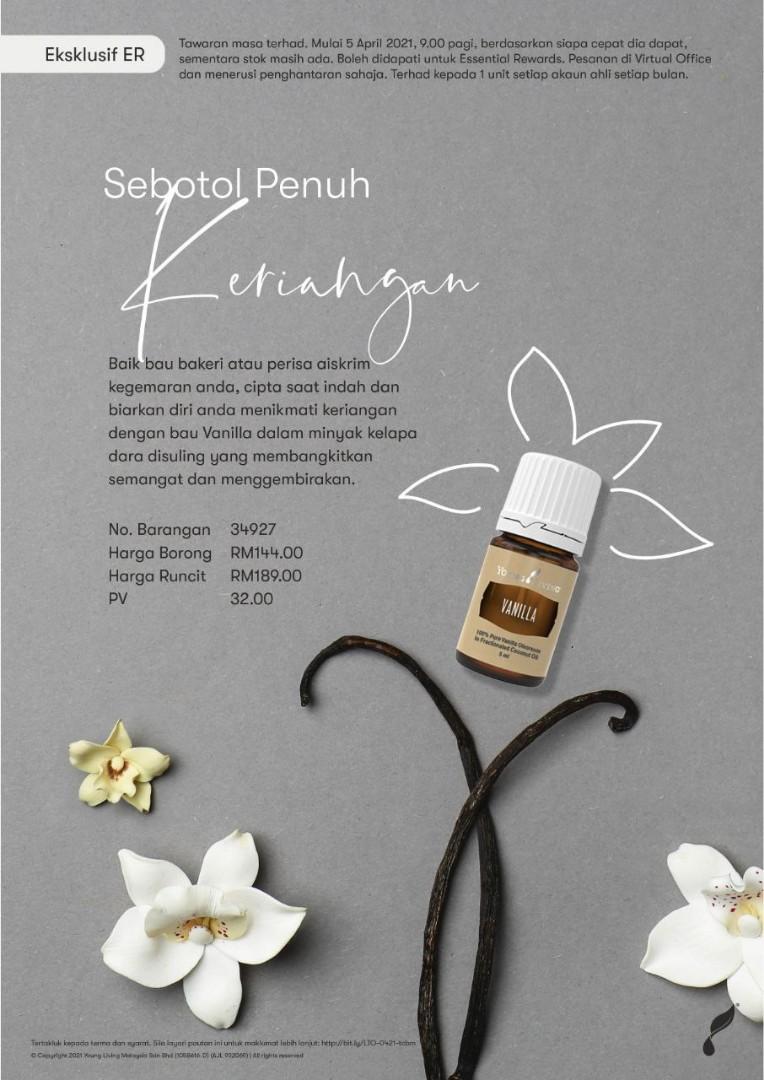 EO Vanilla Young Living, Health u0026 Beauty, Skin, Bath, u0026 Body on 