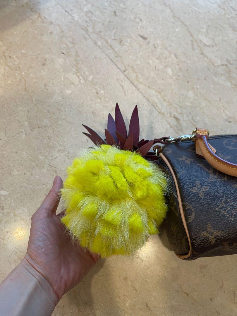 Fendi pineapple on sale bag charm
