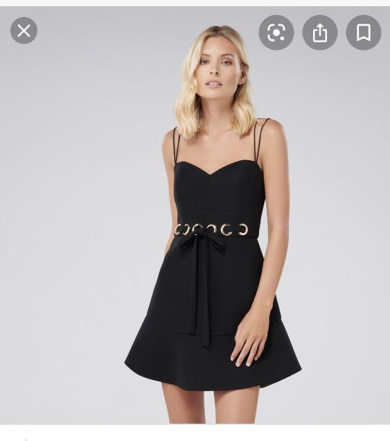 Buy Black Elodie Petite Flutter Sleeve Mini Dress - Forever New