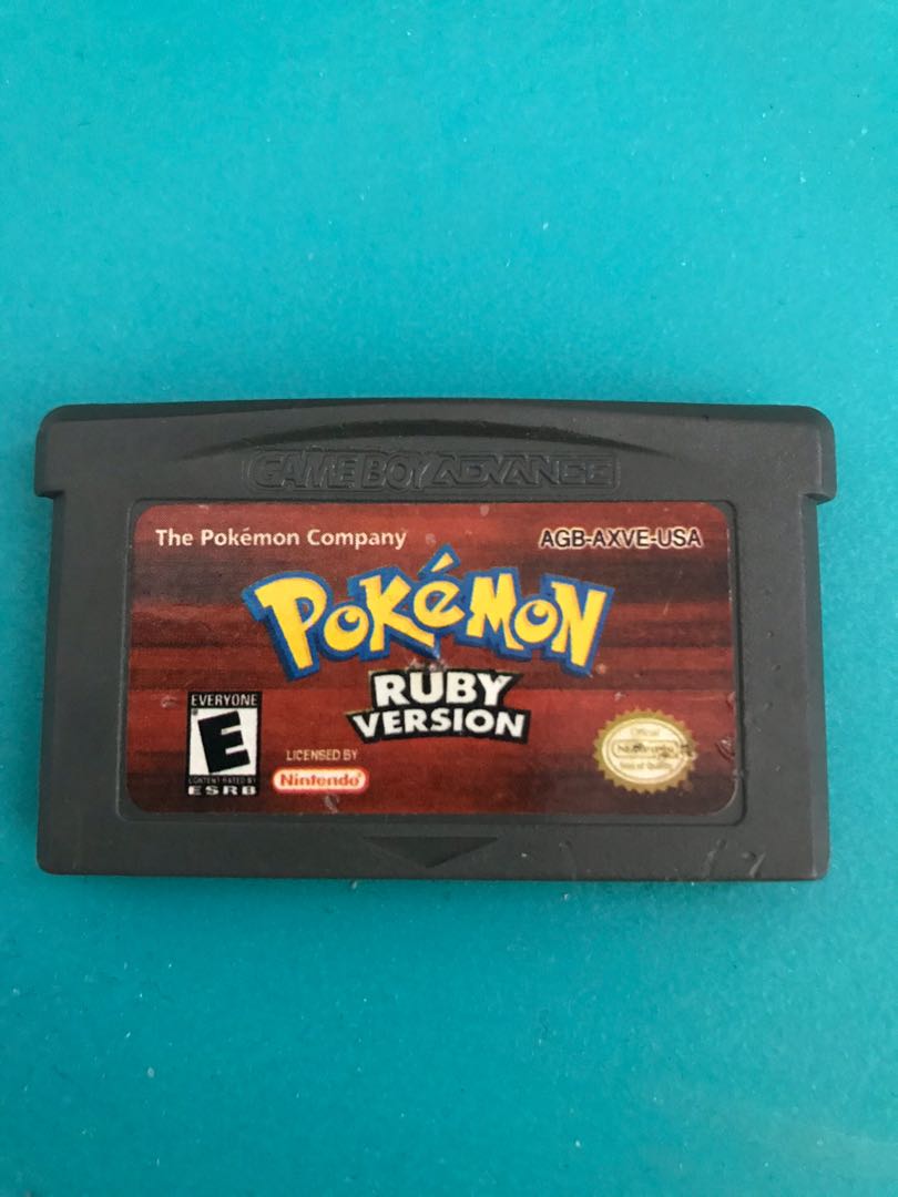 Gameboy Advance/SP Pokemon Ruby Game Cartridge, Video Gaming, Video Games, on Carousell