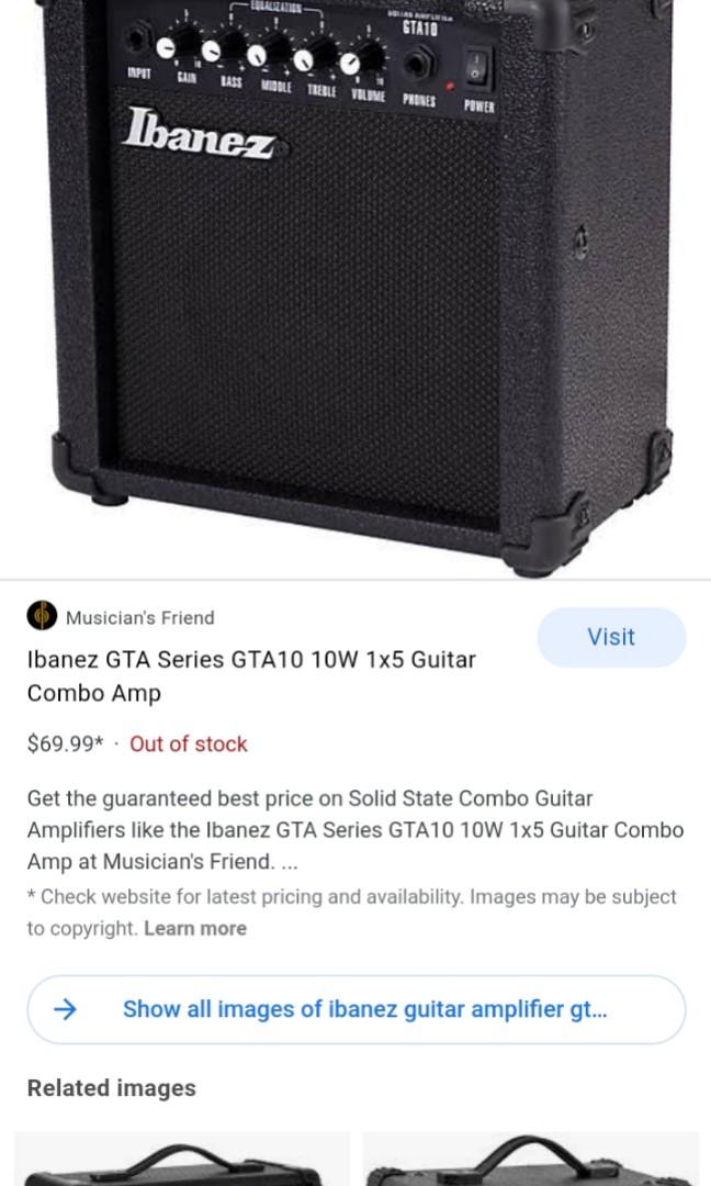 ibanez amplifier price