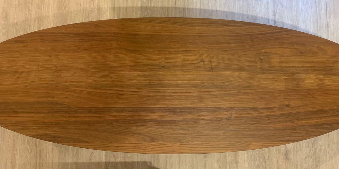 Ikea STOCKHOLM Coffee table, walnut veneer, 180x59cm, Furniture & Home