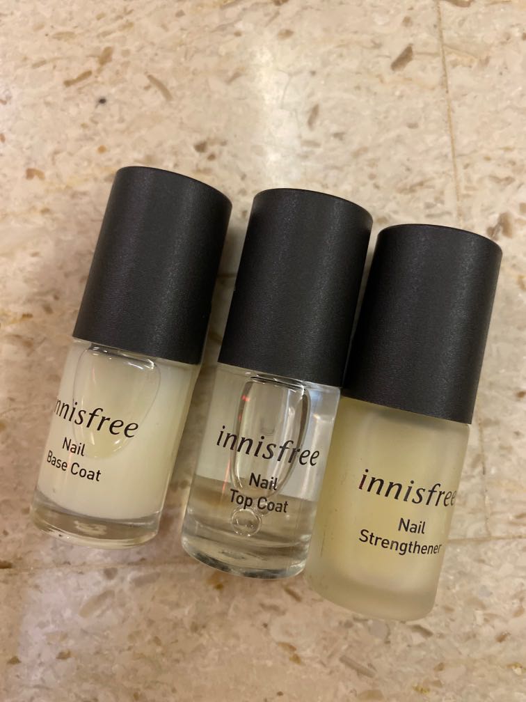 Innisfree] Nail strengthener / Top & Base Coat / Remover | Shopee Malaysia