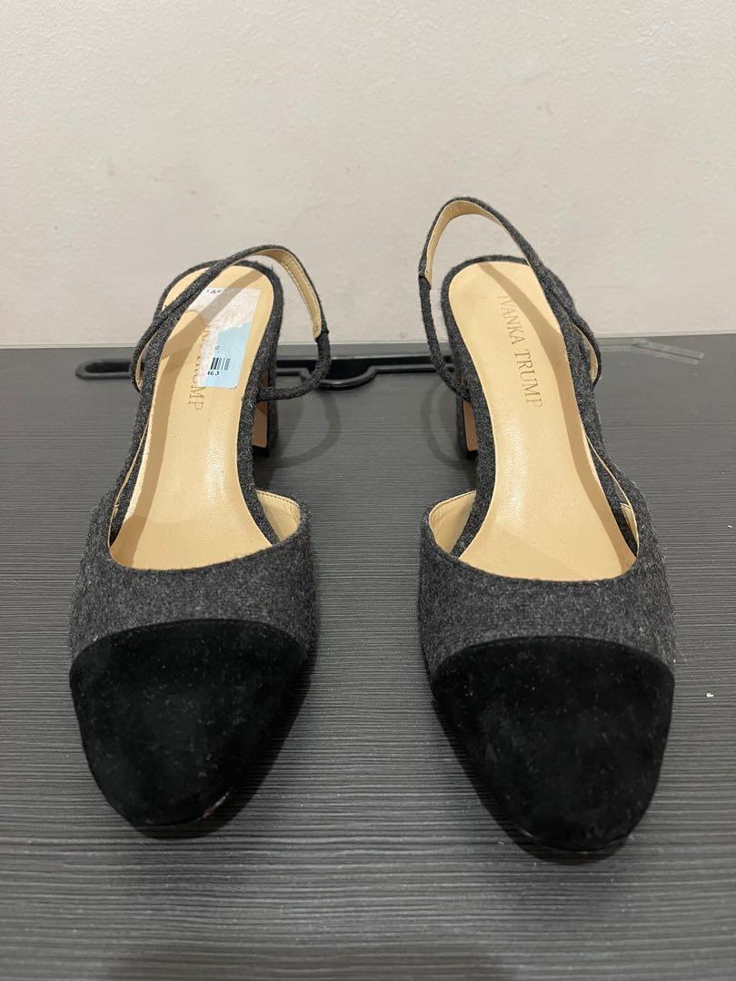 IVANKA TRUMP LIAH SUEDE SLINGBACK PUMPS Women s Fashion Footwear Flats Sandals on Carousell