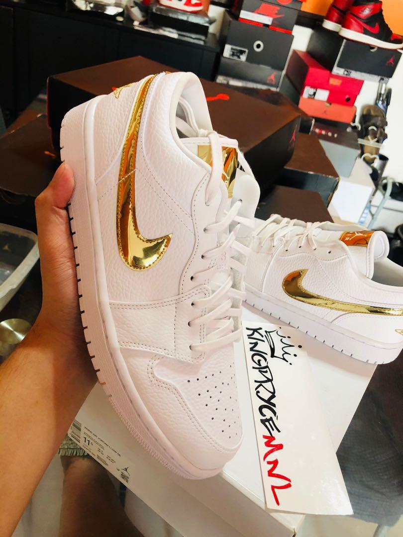 jd1 low metallic gold