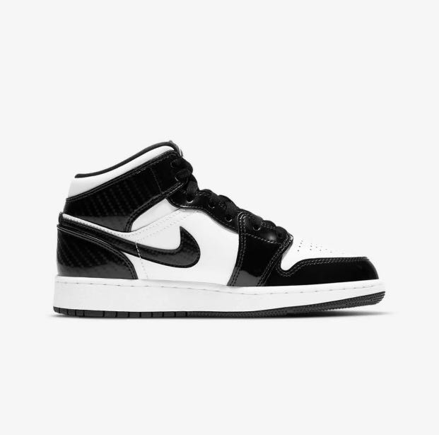 Jordan 1's mid Carbon fibre 6y, Women's 