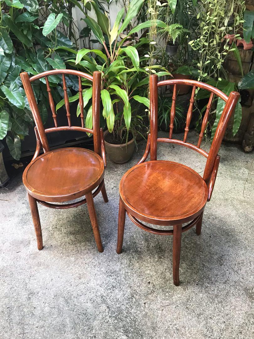 Kopitiam chairs (1pair), Furniture & Home Living, Furniture, Chairs on