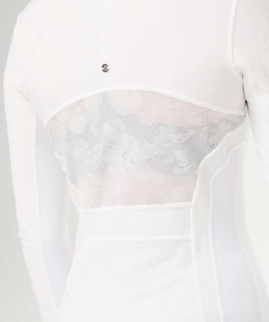 Lululemon Define Jacket SE Flocked White Sz 10 Women s Fashion