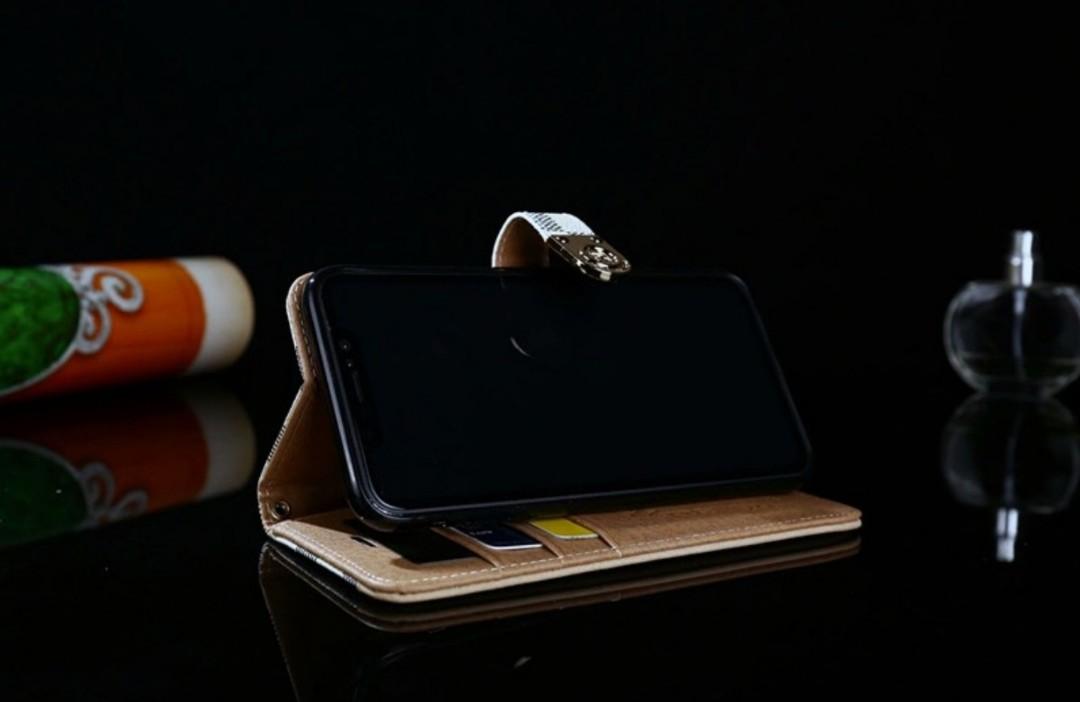 LV Wallet Case Brown Leather For Samsung – casestadium