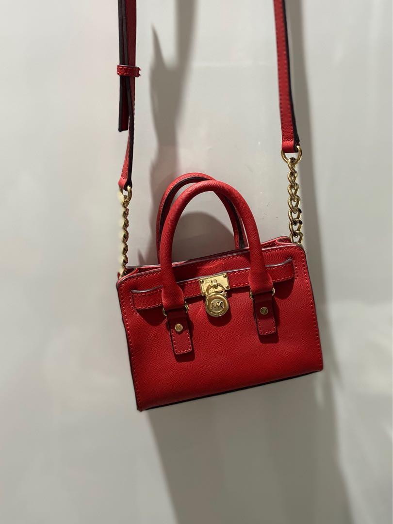 Michael kors mini hamilton red