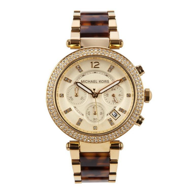 Michael kors cheap women's tortoise watch