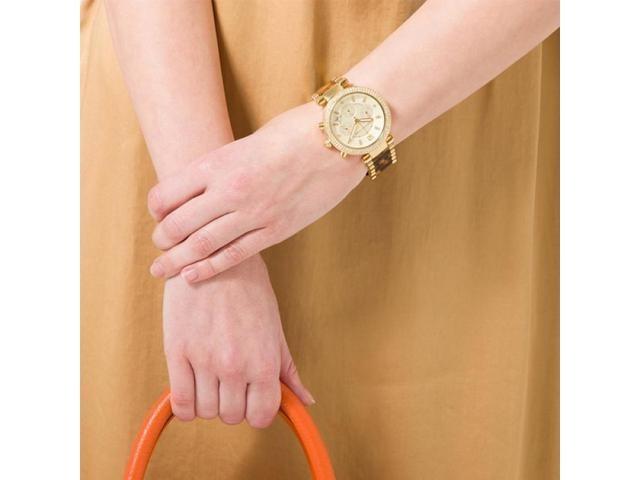 Michael Kors Parker Yellow Gold Tortoise Watch MK5688 Women s