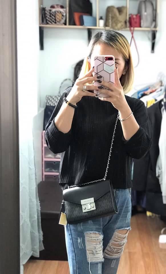 Mk small rose crossbody