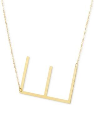 New in box real 10K "E" necklace