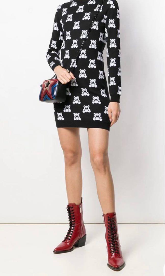New Moschino knit dress 40 S M Women s Fashion Tops Sleeveless