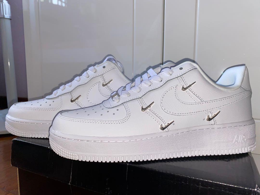 nike air force 1 metallic swoosh