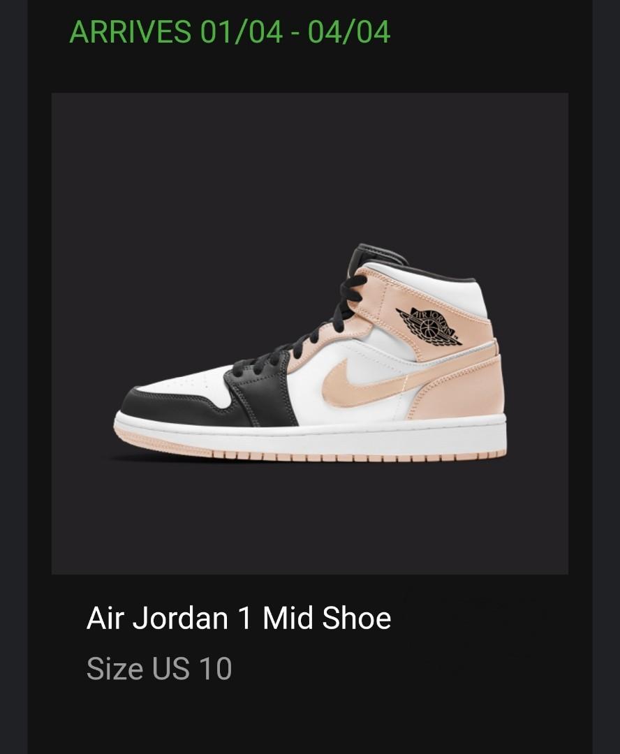 jordan 1 mid white arctic orange black