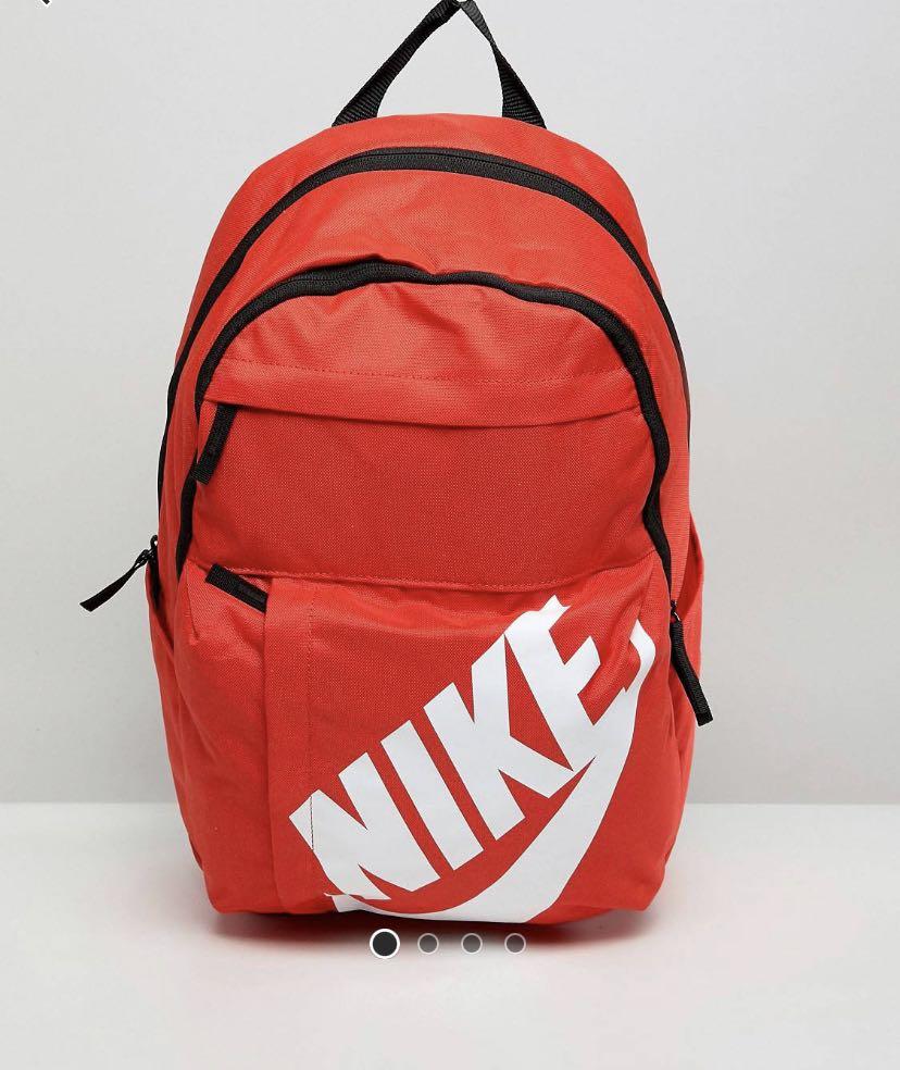 Orange and grey nike backpack Clearance
