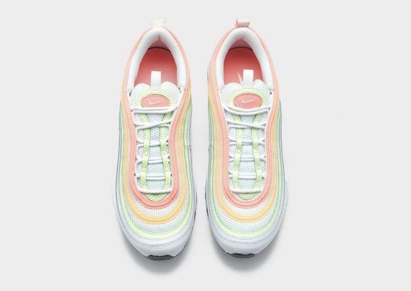 yellow blue pink air max 97