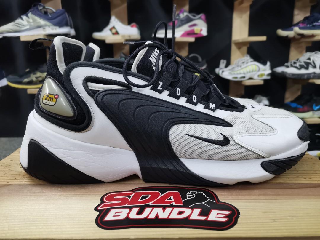 Black and white on sale nike zoom 2k women's