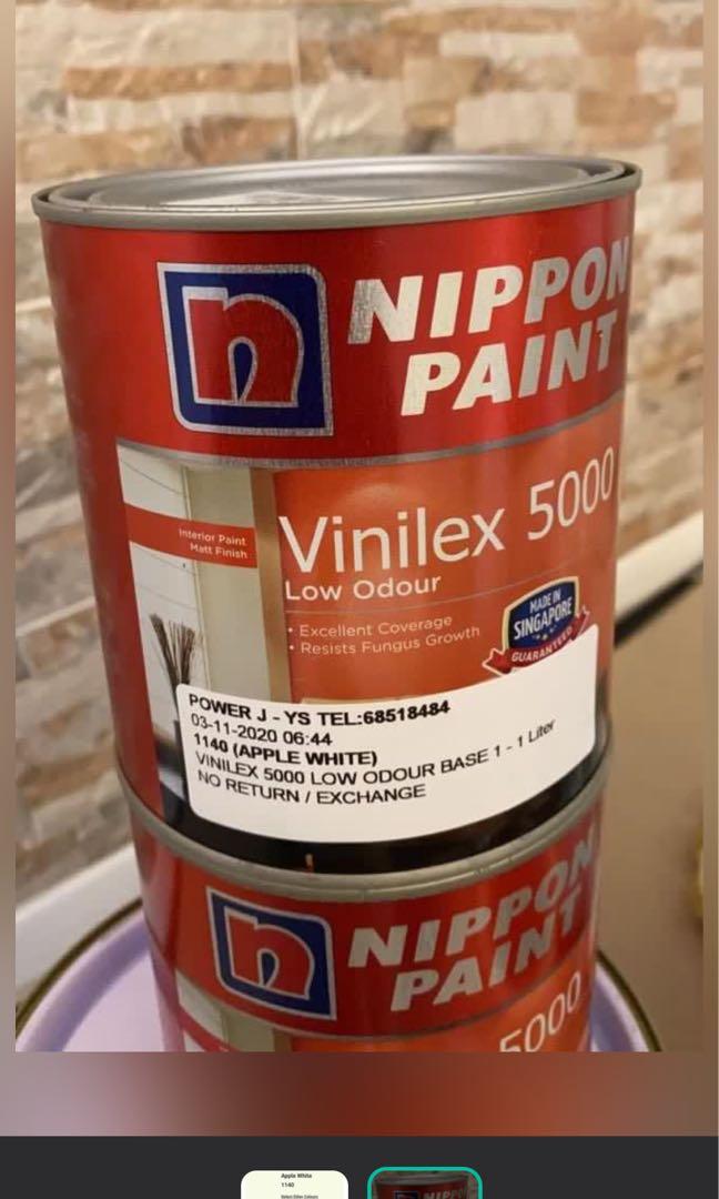 Nippon Paint Apple White 1L, Everything Else on Carousell