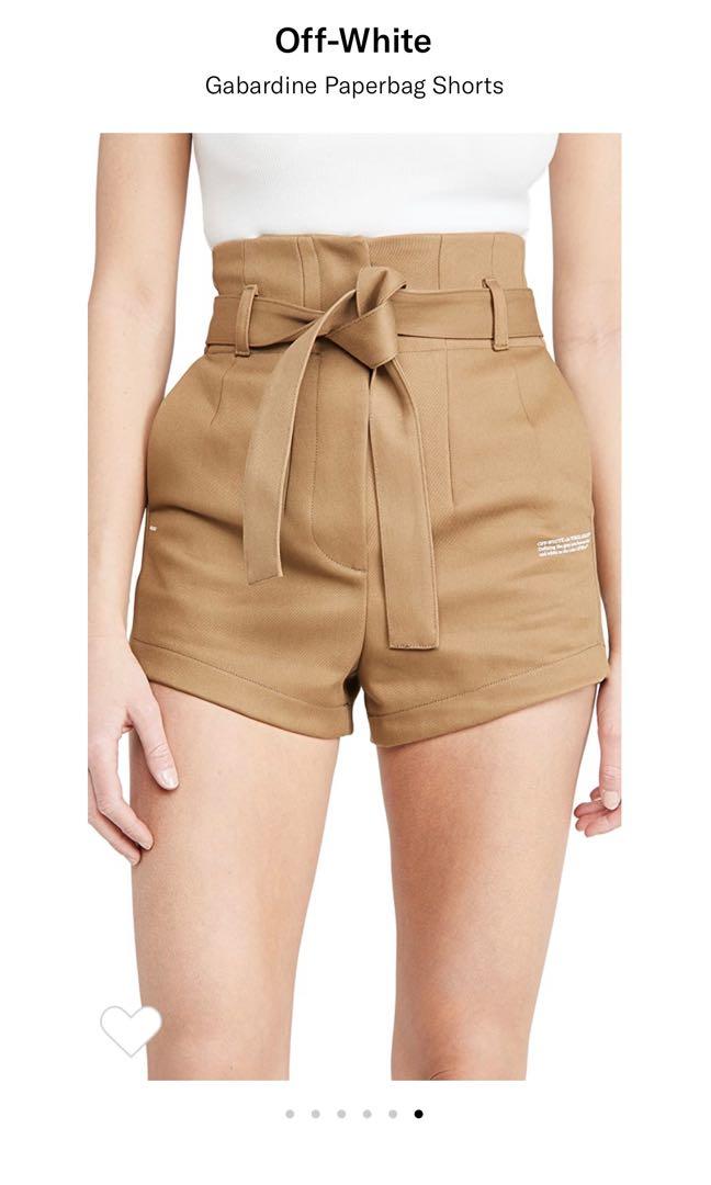 White paper bag shorts new arrivals
