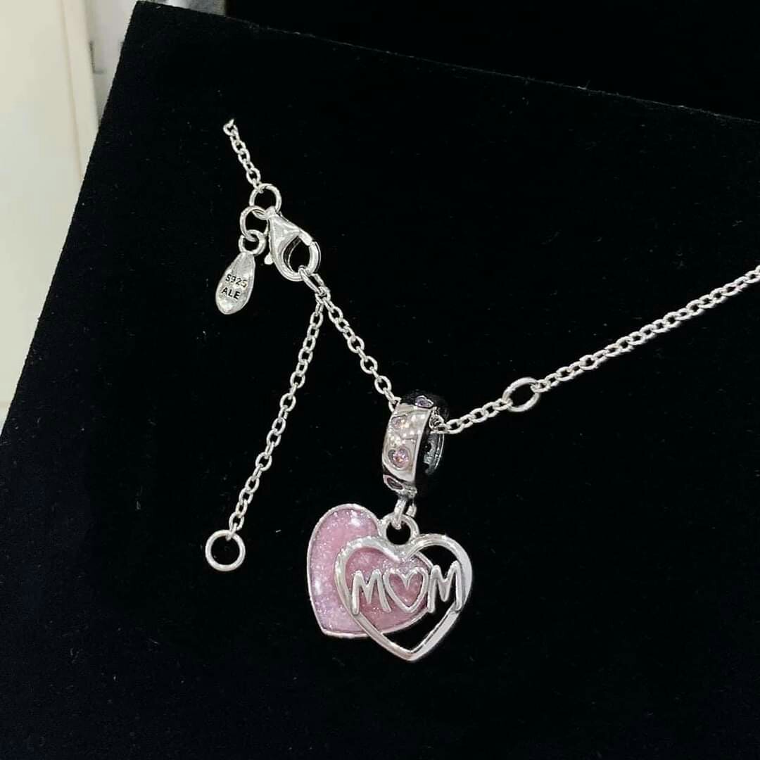 Pandora heart mom necklace Women s Fashion Jewelry Organizers