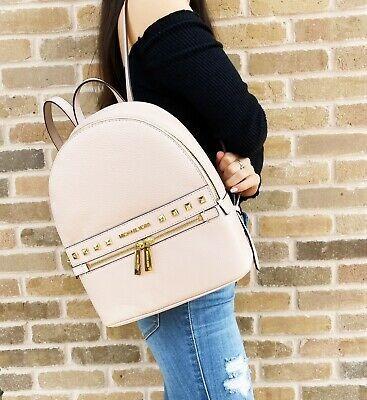 PREORDER MICHAEL KORS KENLY MEDIUM STUDDED PEBBLED LEATHER BACKPACK 35H9GY9B2L
