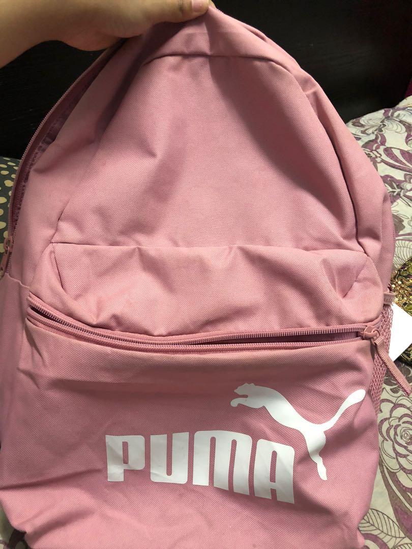 PUMA Pink Backpack💯original, Women's Fashion, Bags & Wallets, Backpacks on  Carousell