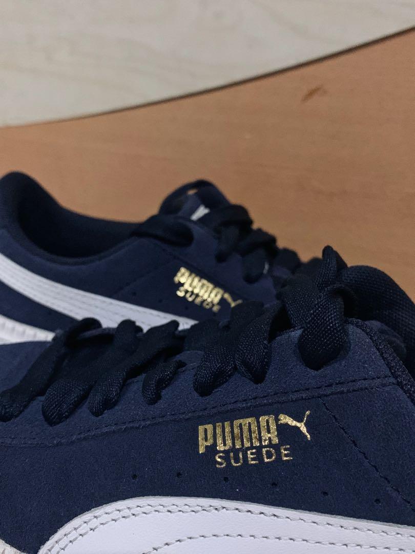 Puma basket navy blue sale