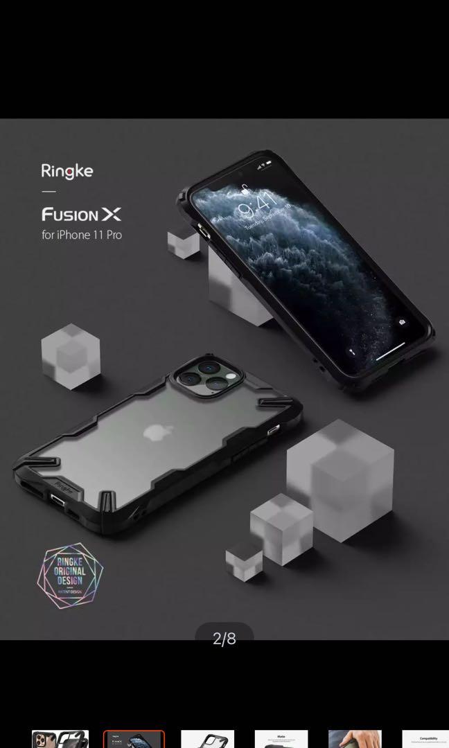Ringke Fusion X Matte Case for Apple iPhone Pro (Category: Cases & Sleeves) located in Manila. Submitted by ralphjade (Listing ID 1078597866, Image 2). Description: Bought this case for P800 without paying attention that it is for iPhone 11 Pro. I own an iPhone 11 Pro Max 😅 Selling this for only P600. This is brand new and never used (naturally, my phone won’t fit) • The anti-glare, smooth matte finish PC is anti-fingerprint and prevents oily sm