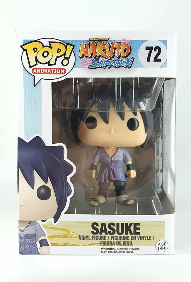 sasuke funko pop keychain