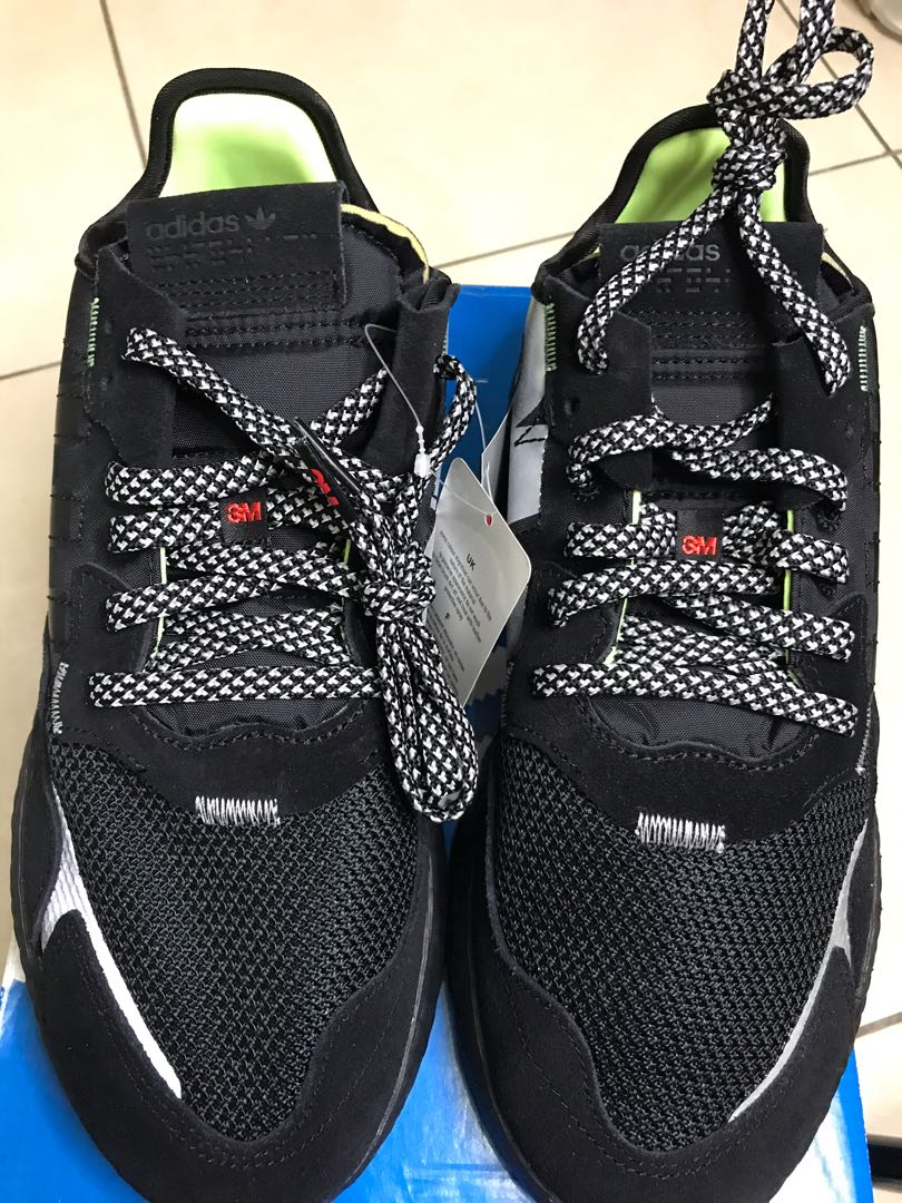 Sepatu adidas nite jogger 3M hitam Fesyen Pria Sepatu Sneakers