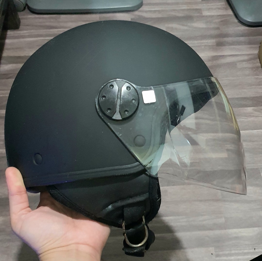 Spyder open face helmet top