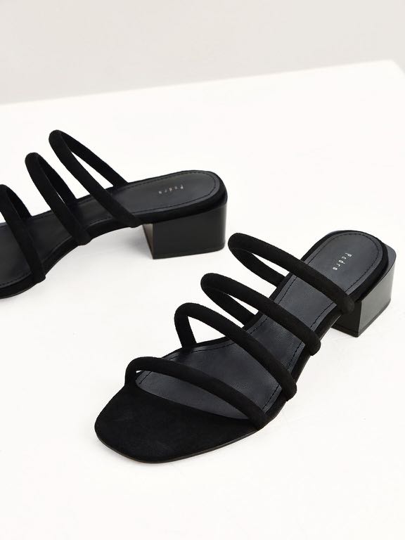 Suede strappy heels Clearance
