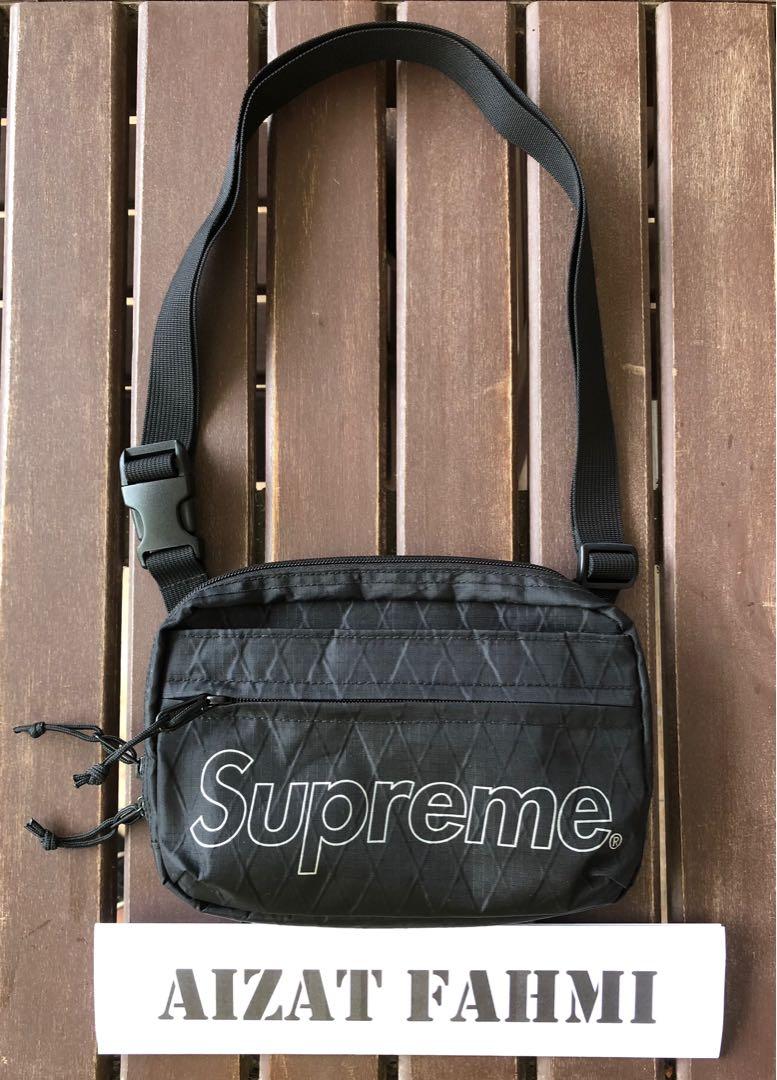 Supreme FW18 Shoulder Bag Black Men s Fashion Bags Sling Bags
