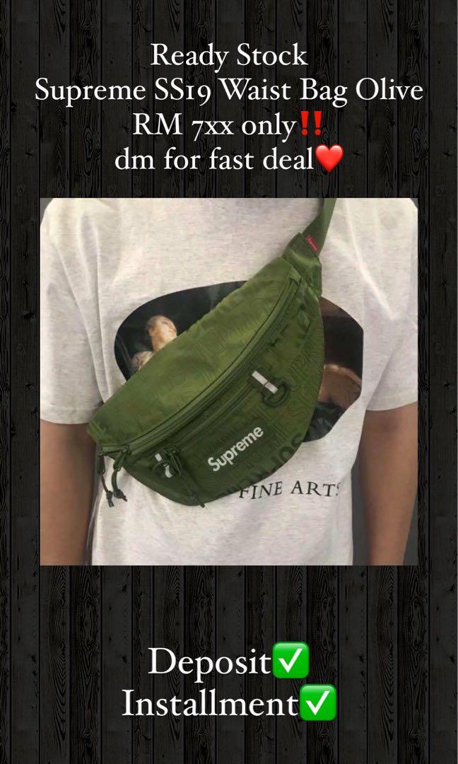 SUPREME WAIST BAG OLIVE BRAND NEW SS23, Men's Fashion, Bags, Sling Bags on  Carousell