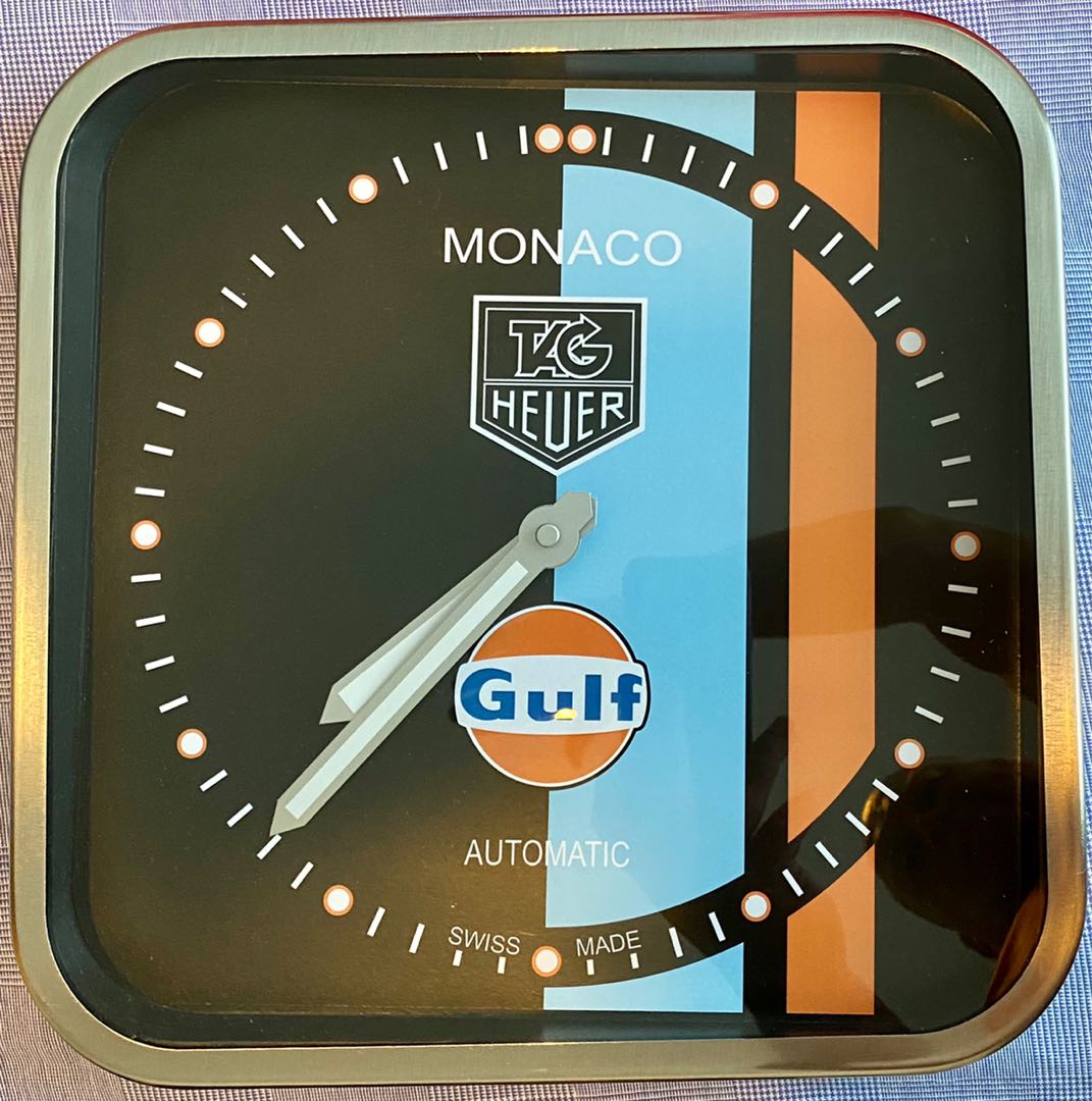 Tag heuer monaco on sale wall clock