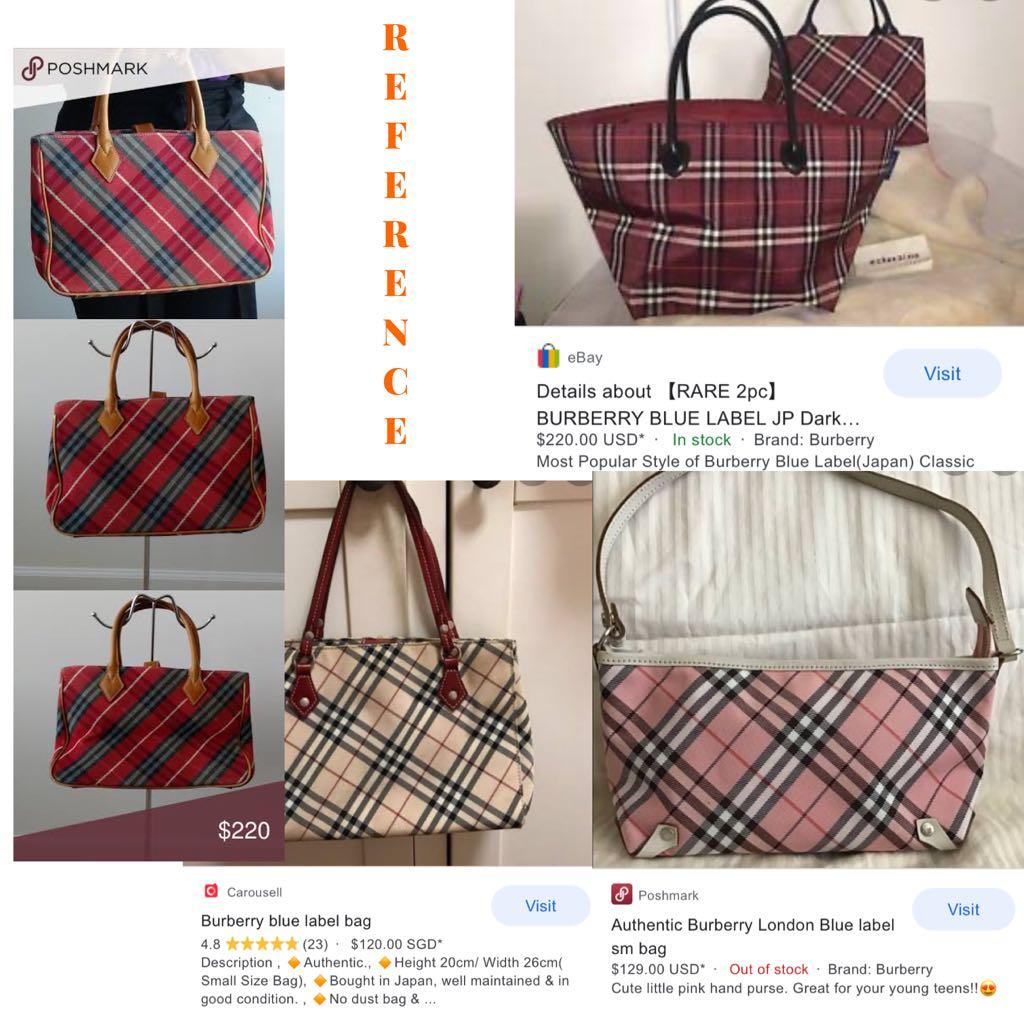 Tas wanita shoulder bag burberry blue label original ada ...